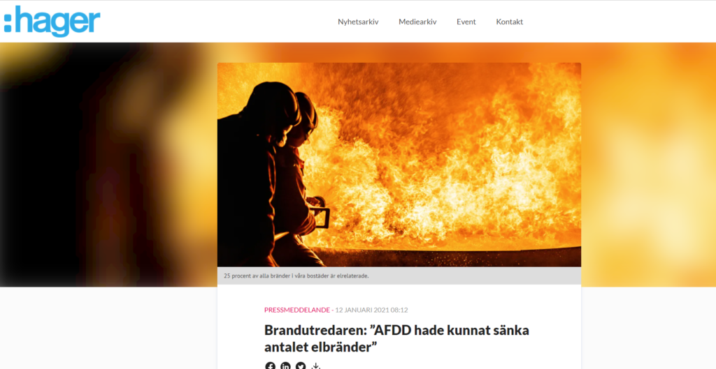 brandutredning brandutredare spridningsutlåtande sakkunnigutlåtande föreläsning elbrand mordbrännare brandexpert media  brand bränder afdd glappkontakt hager