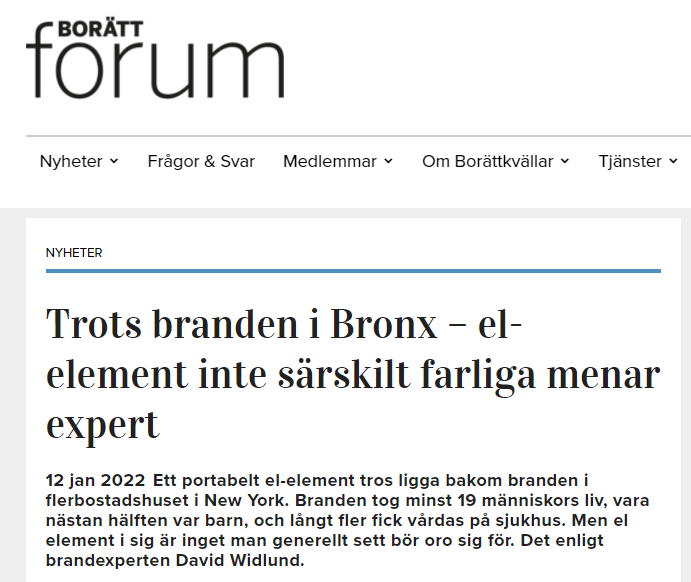 brandutredning brandutredare spridningsutlåtande sakkunnigutlåtande föreläsning elbrand mordbrännare brandexpert media  brand bränder elelement bronx